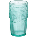 Adeline 16-Ounce Emboss Glass Tumblers, Set of 4