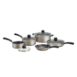 9-Piece Non-Stick Cookware Set, Champagne