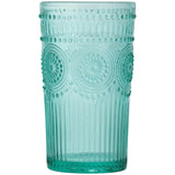 Adeline 16-Ounce Emboss Glass Tumblers, Set of 4